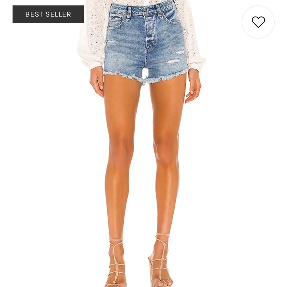 Crvy Vintage High Rise Short in Denim Blue